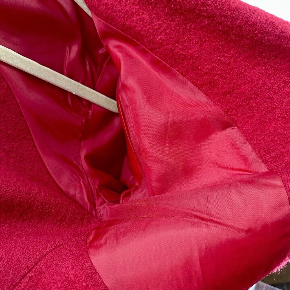 Cabi Jacket Blazer 528 Women’s XS Red Valentina Wool Asymmetric Hem Lightweight - Picture 5 of 11